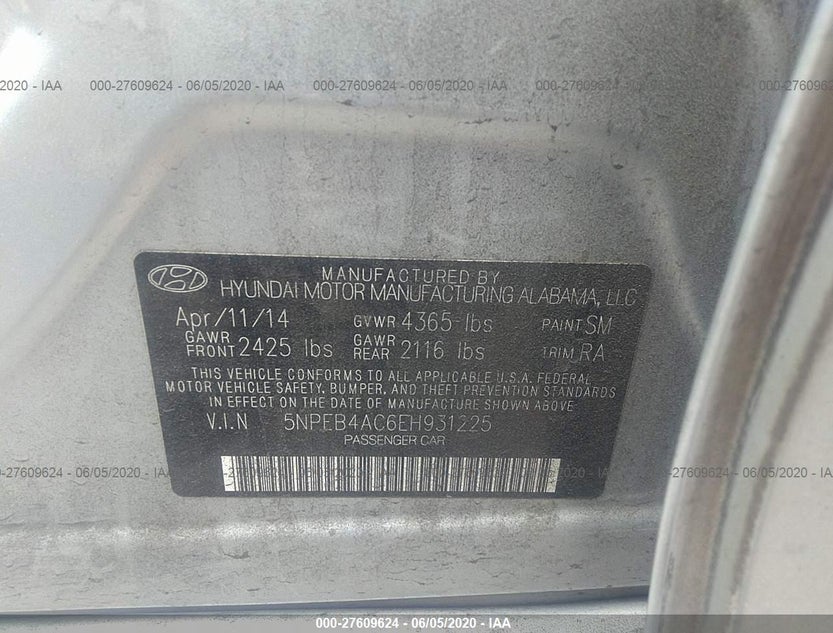 5NPEB4AC6EH931225