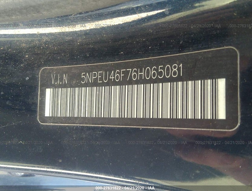 5NPEU46F76H065081