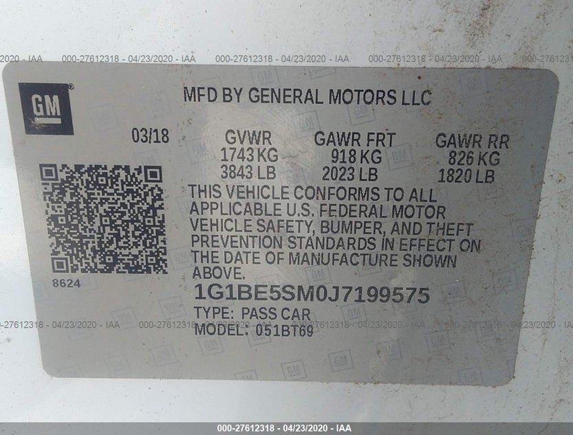 1G1BE5SM0J7199575