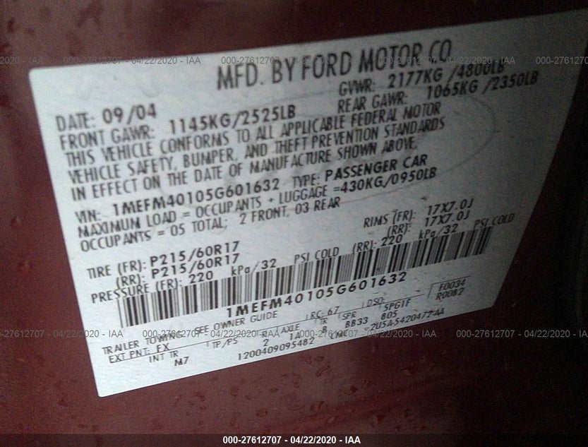 1MEFM40105G601632