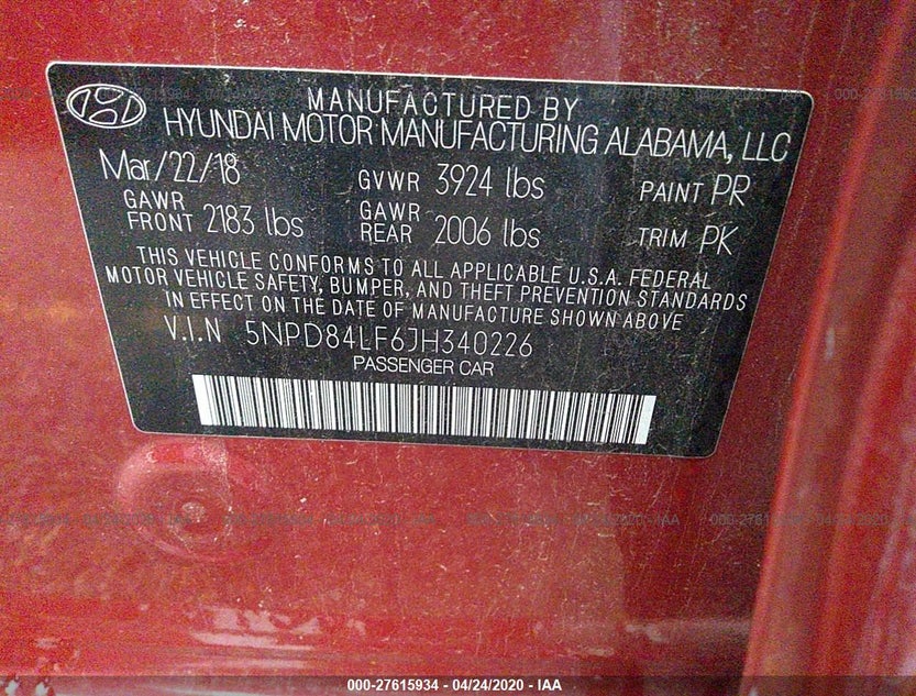 5NPD84LF6JH340226