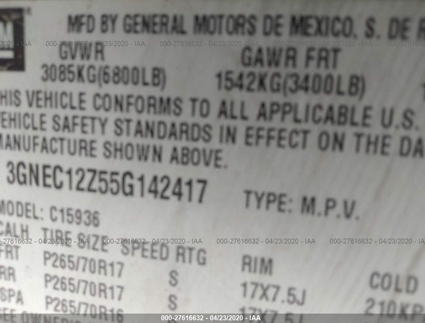 3GNEC12Z55G142417