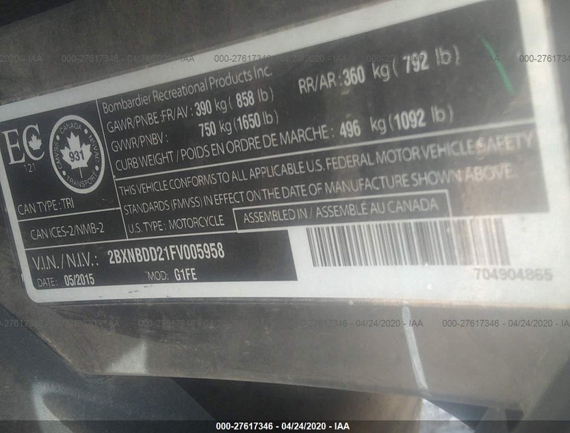 2BXNBDD21FV005958