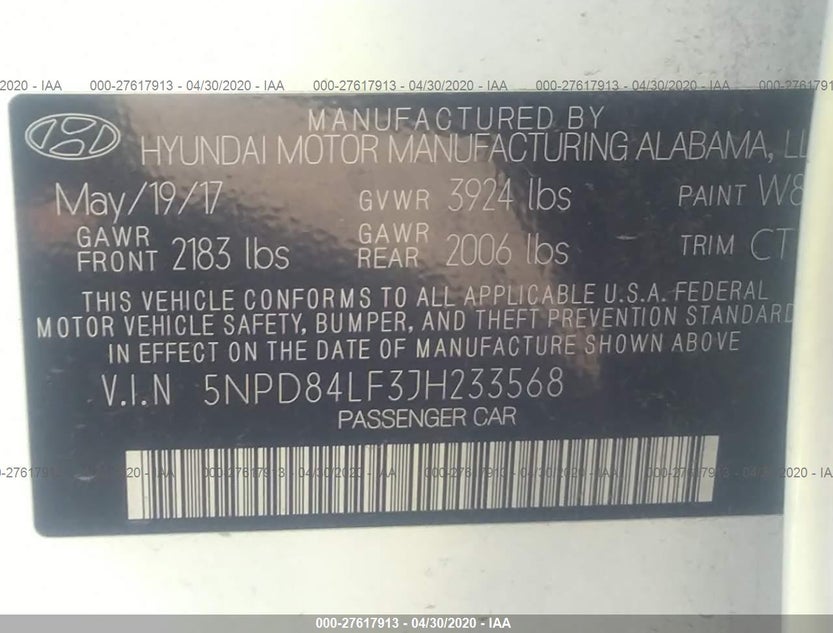 5NPD84LF3JH233568
