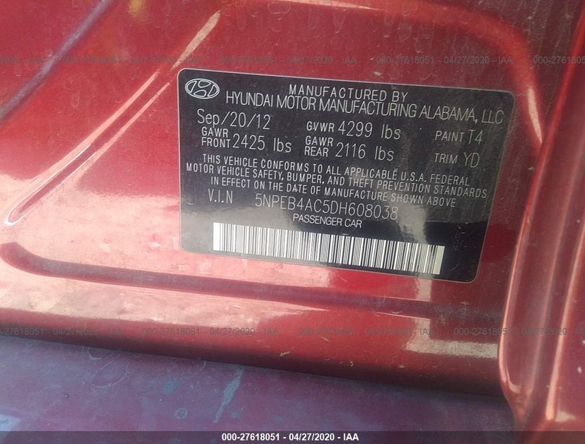 5NPEB4AC5DH608038