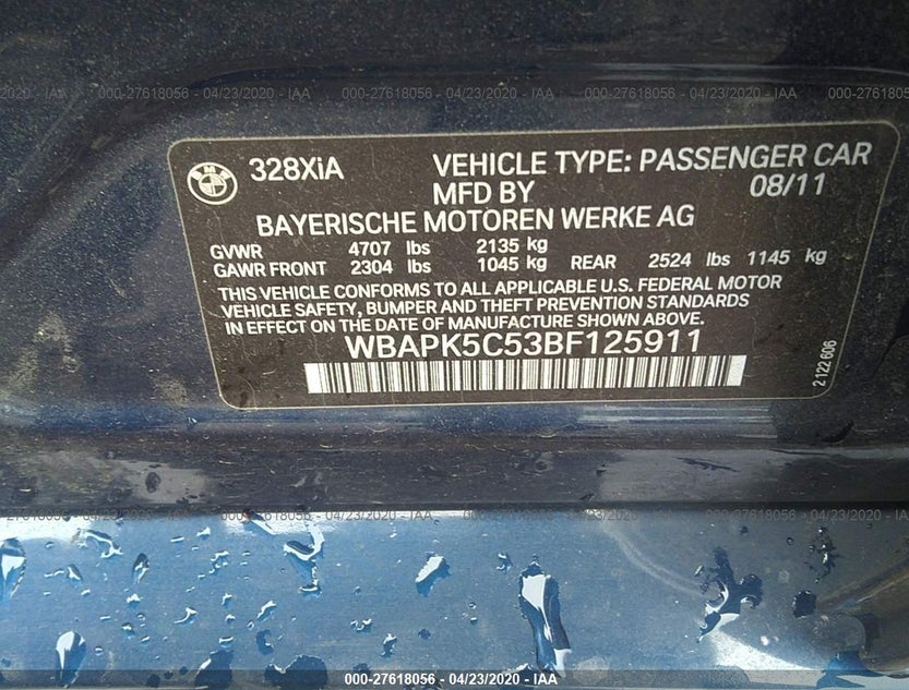 WBAPK5C53BF125911