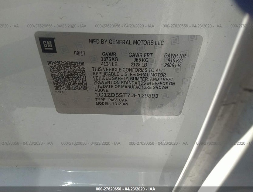 1G1ZD5ST7JF129893