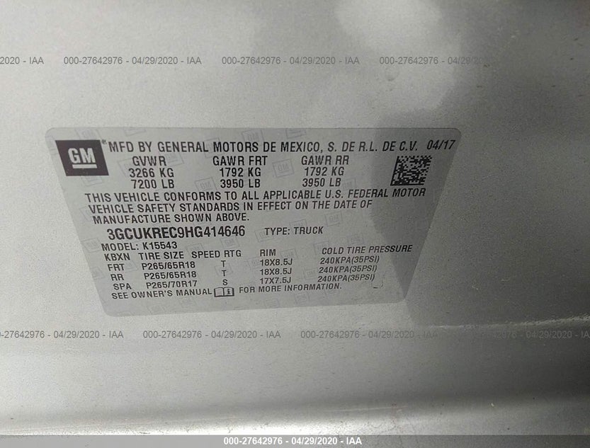 3GCUKREC9HG414646