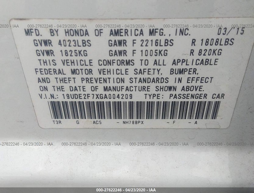 19UDE2F7XGA004209