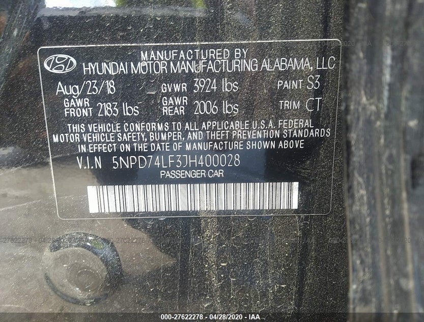 5NPD74LF3JH400028