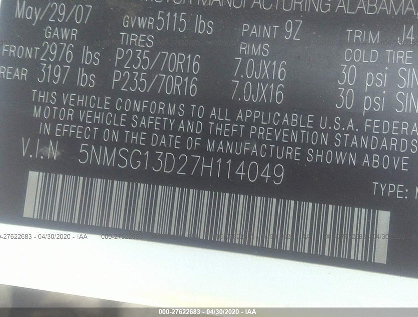 5NMSG13D27H114049