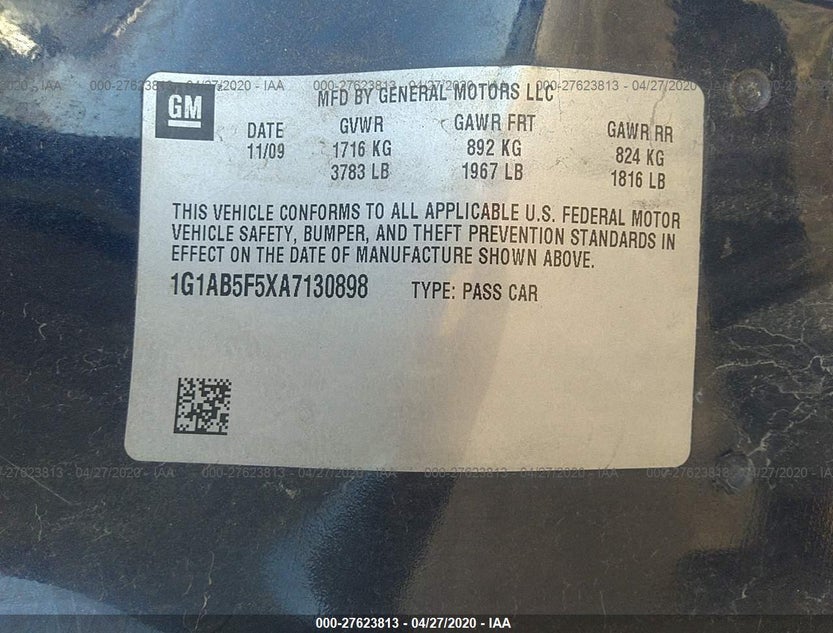 1G1AB5F5XA7130898