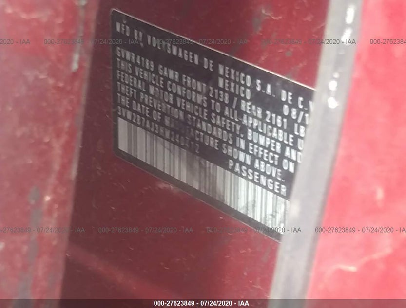 3VW2B7AJ3HM240412