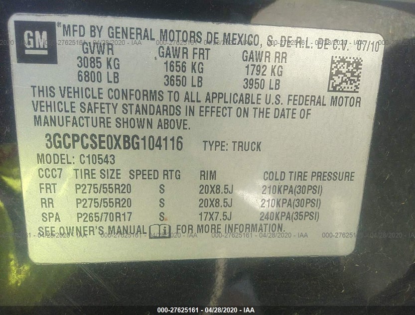 3GCPCSE0XBG104116