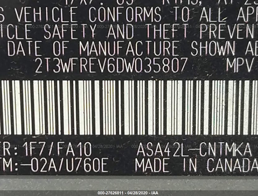 2T3WFREV6DW035807
