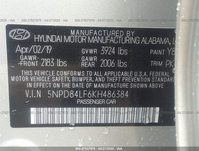 5NPD84LF6KH486384