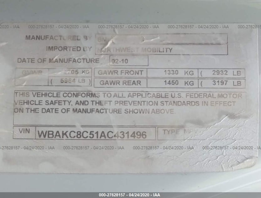 WBAKC8C51AC431496