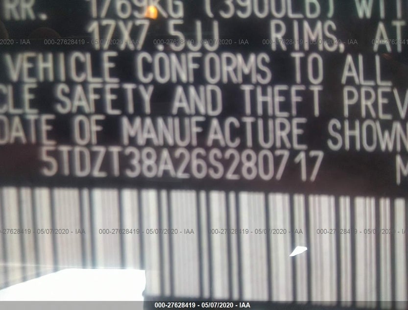 5TDZT38A26S280717