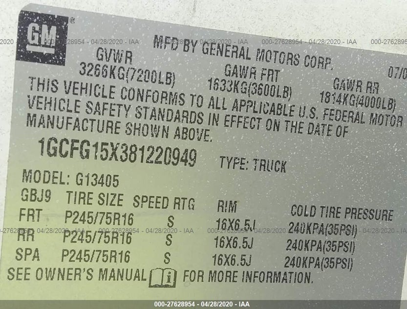 1GCFG15X381220949