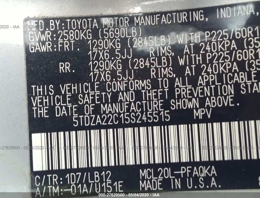5TDZA22C15S245515