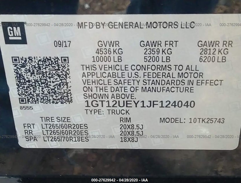 1GT12UEY1JF124040