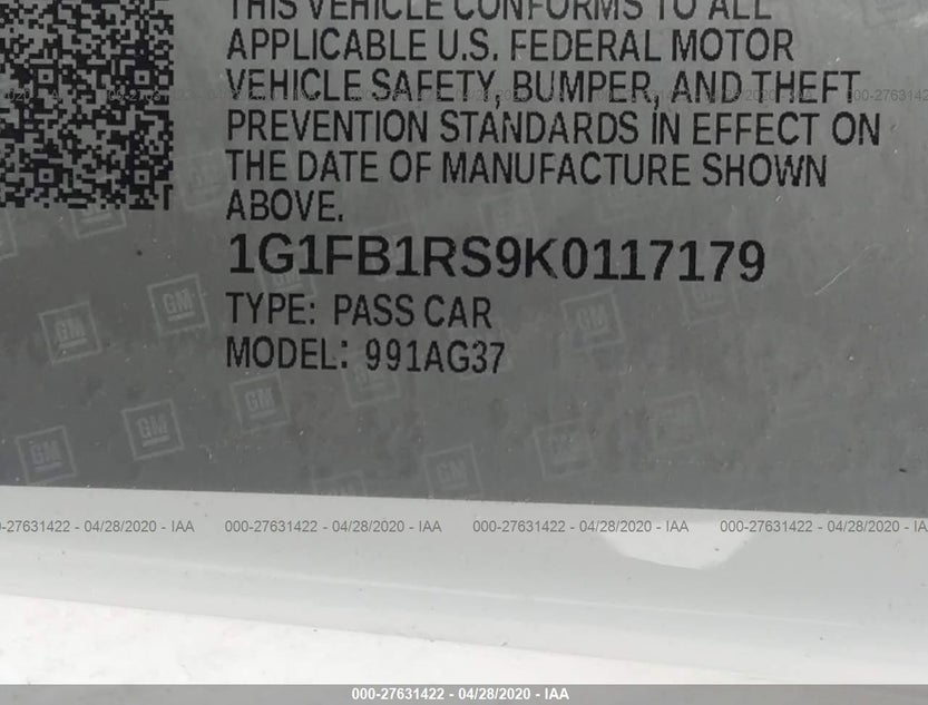1G1FB1RS9K0117179