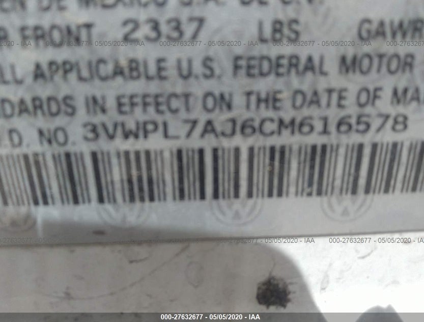 3VWPL7AJ6CM616578