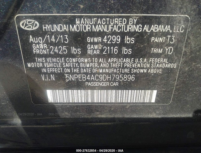 5NPEB4AC9DH795896