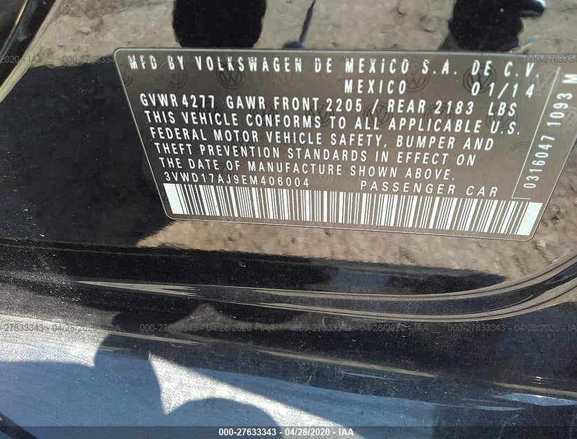 3VWD17AJ9EM406004