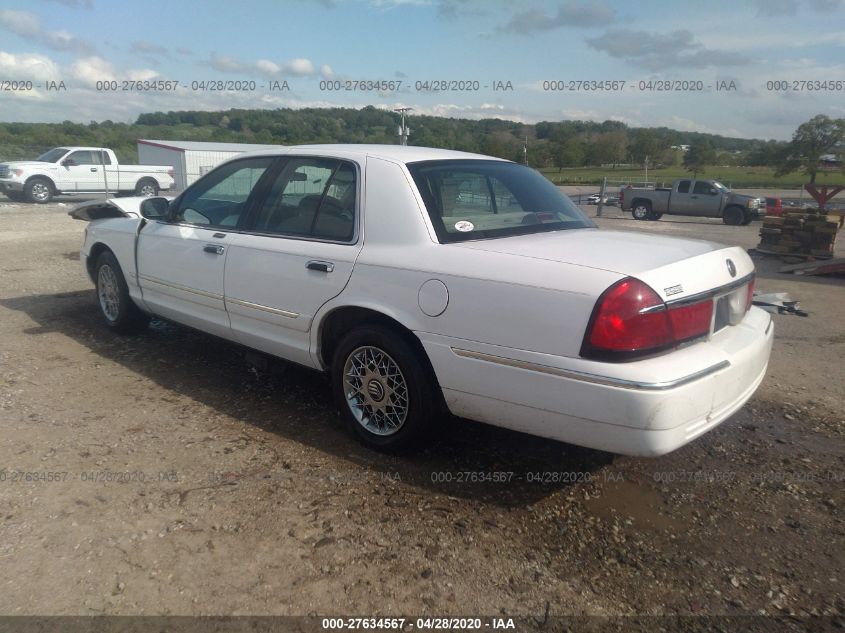 2001 Mercury Grand Marquis Gs VIN: 2MEFM74W81X655854 Lot: 27634567