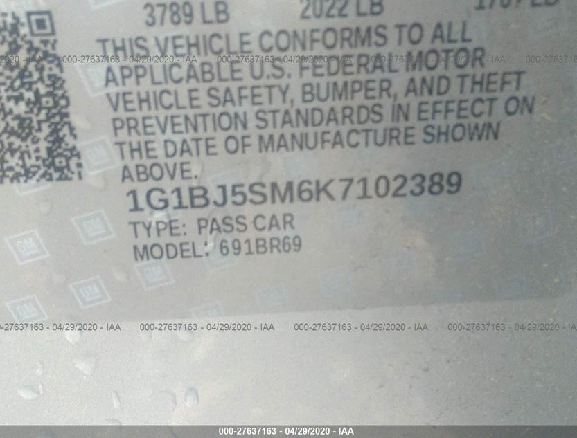 1G1BJ5SM6K7102389