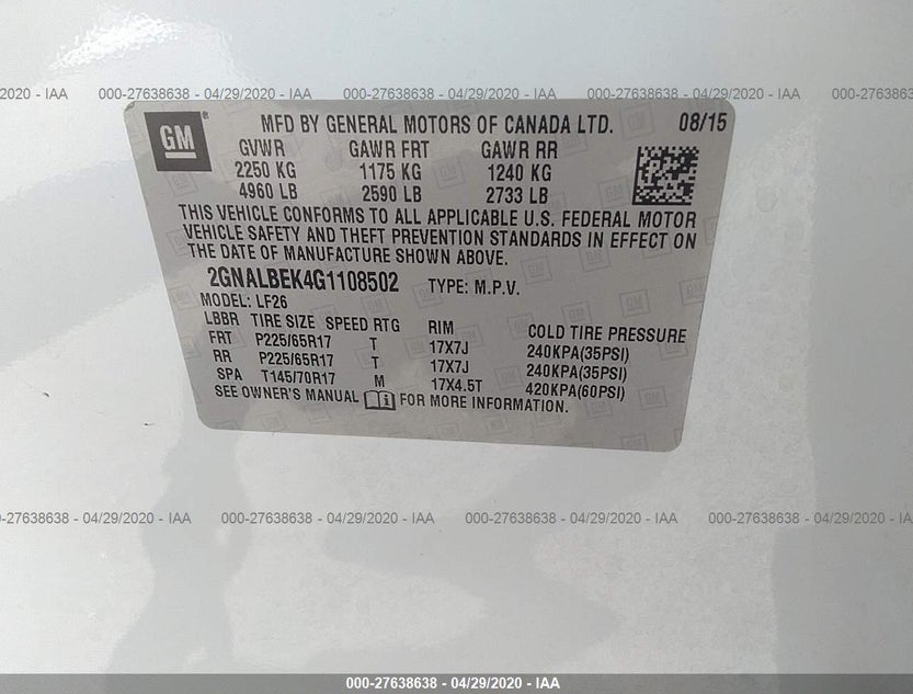 2GNALBEK4G1108502