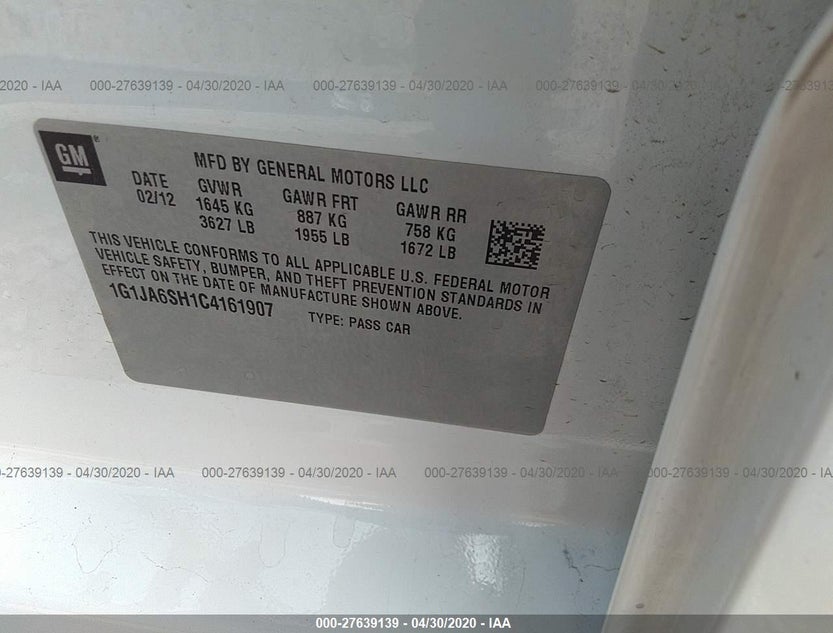 1G1JA6SH1C4161907