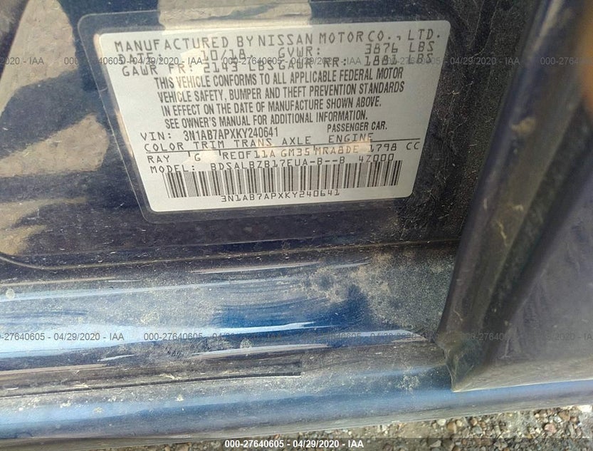 3N1AB7APXKY240641