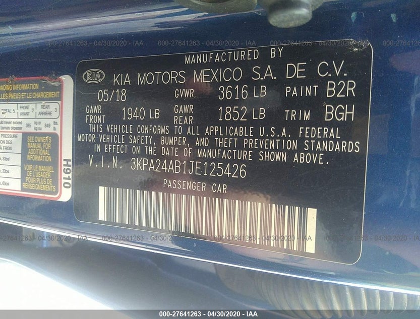 3KPA24AB1JE125426