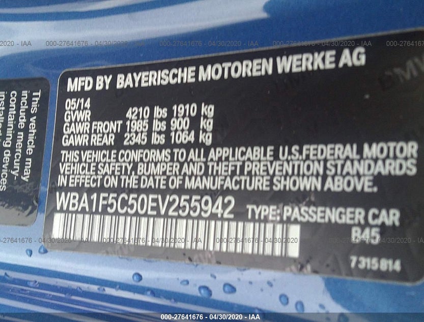 WBA1F5C50EV255942