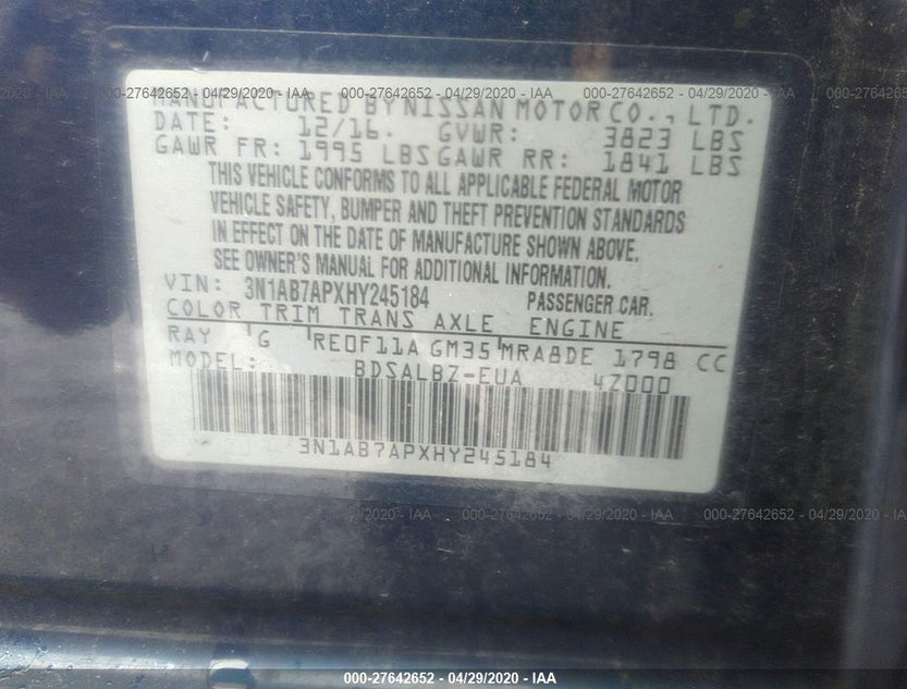 3N1AB7APXHY245184