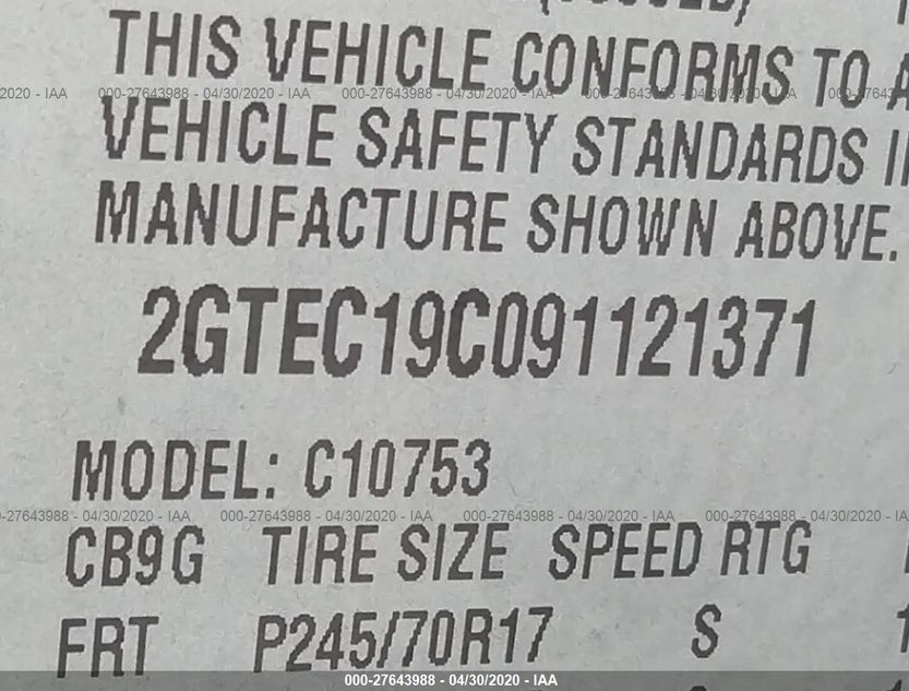 2GTEC19C091121371