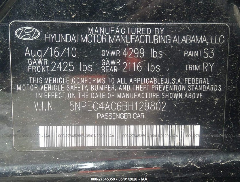 5NPEC4AC6BH129802