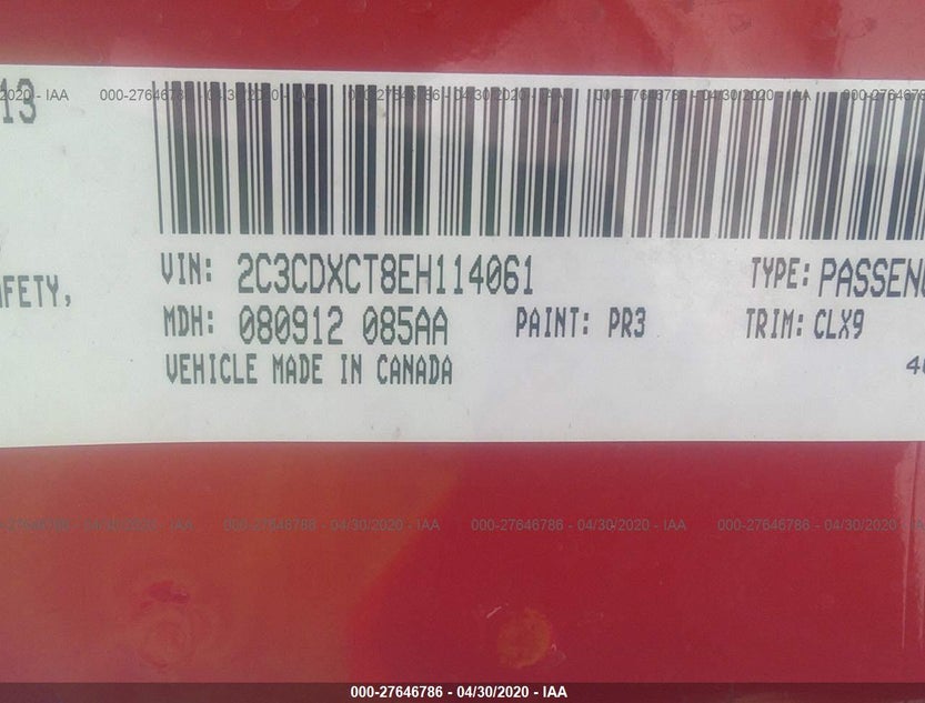 2C3CDXCT8EH114061