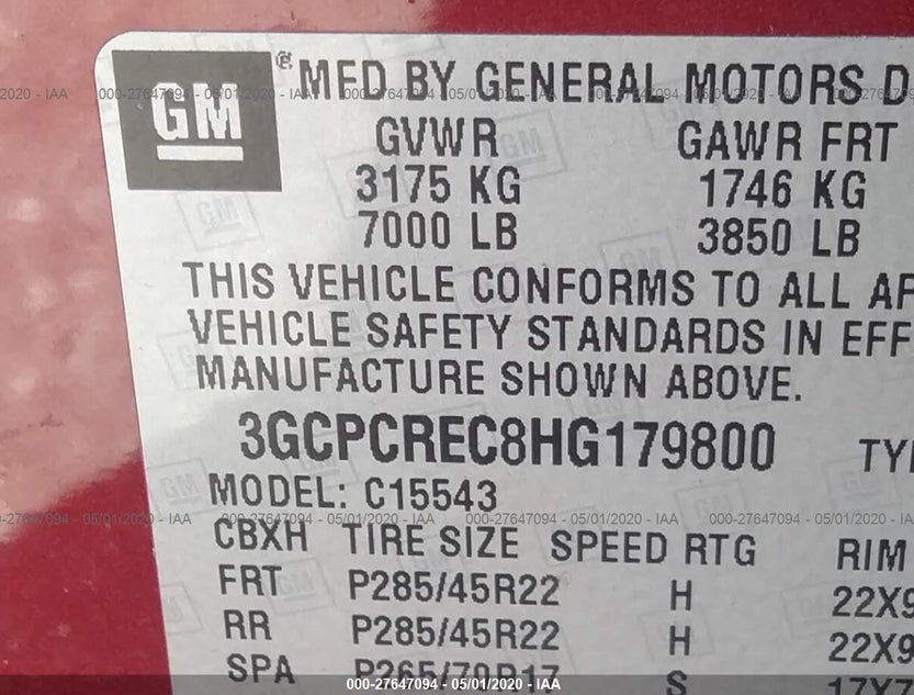 3GCPCREC8HG179800