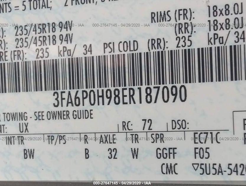 3FA6P0H98ER187090