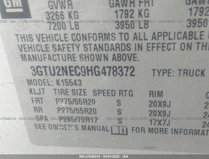 3GTU2NEC9HG478372