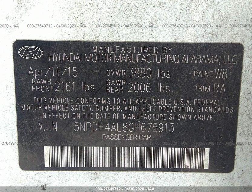 5NPDH4AE8GH675913