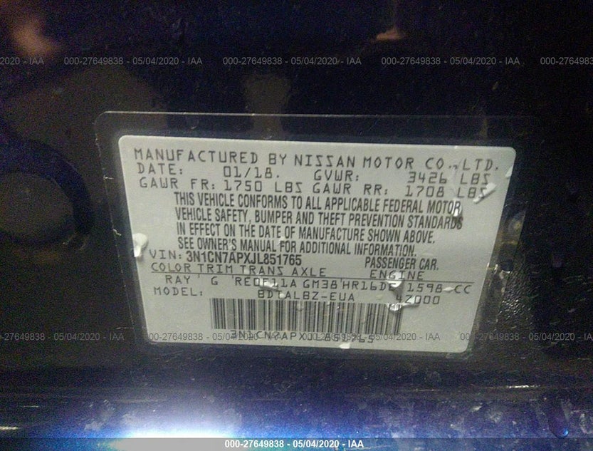 3N1CN7APXJL851765