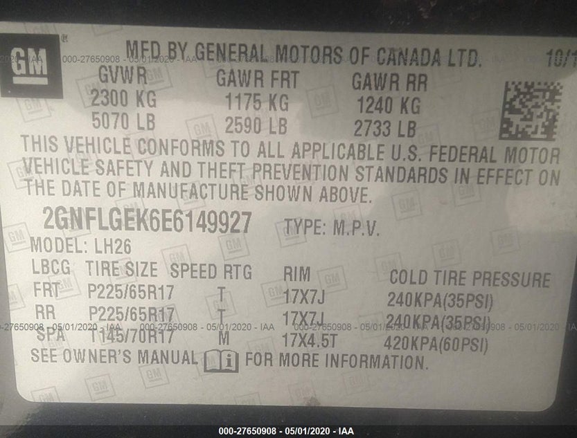 2GNFLGEK6E6149927