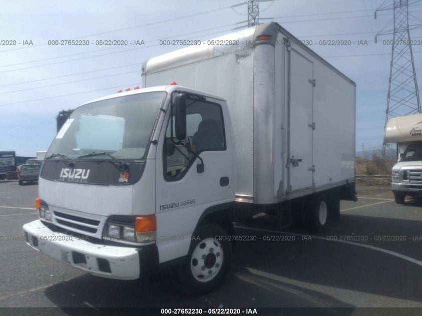 2005 Isuzu W3S042 Npr Gas Reg white van gasoline 4KLB4B1U15J804190 photo #3