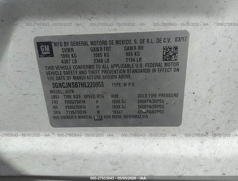 3GNCJNSB7HL229853