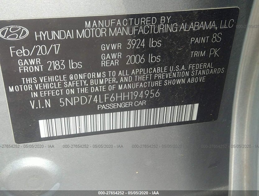 5NPD74LF6HH194956