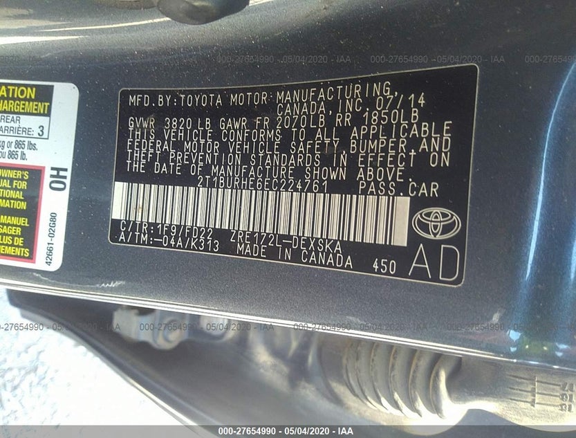 2T1BURHE6EC224761